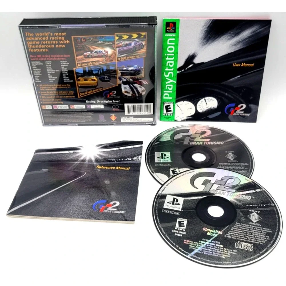 Gran Turismo 2 (Sony PlayStation 1, 1999) COMPLETE IN BOX CIB